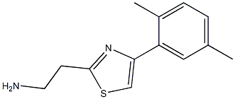 2-[4-(2,5-dimethylphenyl)-1,3-thiazol-2-yl]ethanamine Struktur