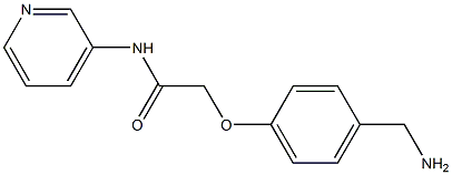 2-[4-(aminomethyl)phenoxy]-N-pyridin-3-ylacetamide Struktur