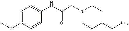 2-[4-(aminomethyl)piperidin-1-yl]-N-(4-methoxyphenyl)acetamide Struktur