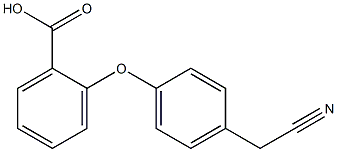 2-[4-(cyanomethyl)phenoxy]benzoic acid Struktur