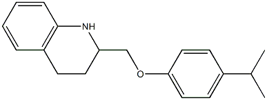 2-[4-(propan-2-yl)phenoxymethyl]-1,2,3,4-tetrahydroquinoline Struktur