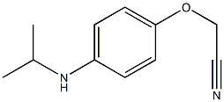 2-[4-(propan-2-ylamino)phenoxy]acetonitrile Struktur