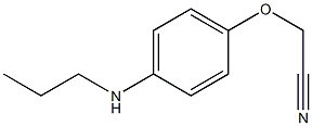 2-[4-(propylamino)phenoxy]acetonitrile Struktur