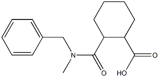 2-[benzyl(methyl)carbamoyl]cyclohexane-1-carboxylic acid Struktur