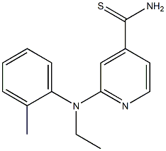 2-[ethyl(2-methylphenyl)amino]pyridine-4-carbothioamide Struktur