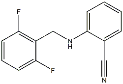 2-{[(2,6-difluorophenyl)methyl]amino}benzonitrile Struktur