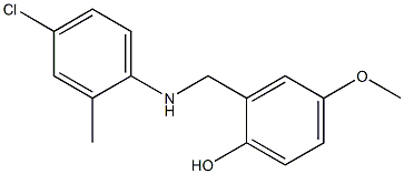 2-{[(4-chloro-2-methylphenyl)amino]methyl}-4-methoxyphenol Struktur