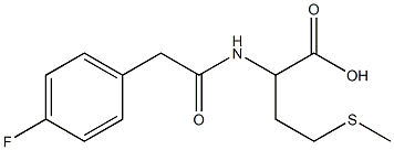 2-{[(4-fluorophenyl)acetyl]amino}-4-(methylthio)butanoic acid Struktur