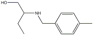 2-{[(4-methylphenyl)methyl]amino}butan-1-ol Struktur