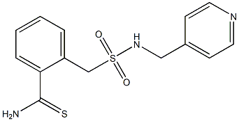 2-{[(pyridin-4-ylmethyl)sulfamoyl]methyl}benzene-1-carbothioamide Struktur