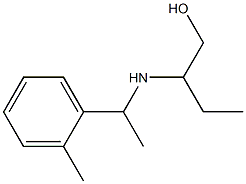 2-{[1-(2-methylphenyl)ethyl]amino}butan-1-ol Struktur