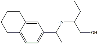 2-{[1-(5,6,7,8-tetrahydronaphthalen-2-yl)ethyl]amino}butan-1-ol Struktur