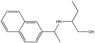 2-{[1-(naphthalen-2-yl)ethyl]amino}butan-1-ol Struktur