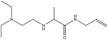 2-{[2-(diethylamino)ethyl]amino}-N-(prop-2-en-1-yl)propanamide Struktur