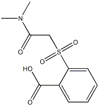 2-{[2-(dimethylamino)-2-oxoethyl]sulfonyl}benzoic acid Struktur