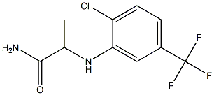 2-{[2-chloro-5-(trifluoromethyl)phenyl]amino}propanamide Struktur