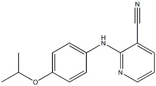 2-{[4-(propan-2-yloxy)phenyl]amino}pyridine-3-carbonitrile Struktur