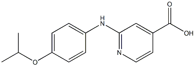 2-{[4-(propan-2-yloxy)phenyl]amino}pyridine-4-carboxylic acid Struktur