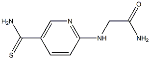 2-{[5-(aminocarbonothioyl)pyridin-2-yl]amino}acetamide Struktur