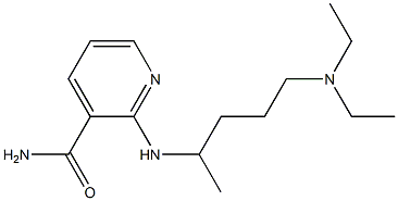 2-{[5-(diethylamino)pentan-2-yl]amino}pyridine-3-carboxamide Struktur