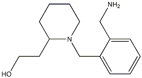 2-{1-[2-(aminomethyl)benzyl]piperidin-2-yl}ethanol Struktur