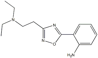 2-{3-[2-(diethylamino)ethyl]-1,2,4-oxadiazol-5-yl}aniline Struktur