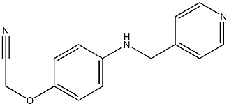 2-{4-[(pyridin-4-ylmethyl)amino]phenoxy}acetonitrile Struktur