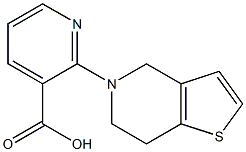 2-{4H,5H,6H,7H-thieno[3,2-c]pyridin-5-yl}pyridine-3-carboxylic acid Struktur