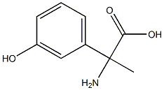 2-amino-2-(3-hydroxyphenyl)propanoic acid Struktur