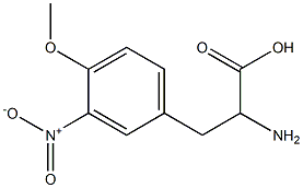 2-amino-3-(4-methoxy-3-nitrophenyl)propanoic acid Struktur