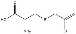 2-amino-3-[(2-chloroprop-2-enyl)thio]propanoic acid Struktur