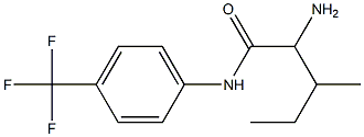 2-amino-3-methyl-N-[4-(trifluoromethyl)phenyl]pentanamide Struktur