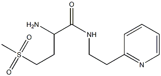 2-amino-4-(methylsulfonyl)-N-(2-pyridin-2-ylethyl)butanamide Struktur