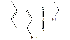 2-amino-4,5-dimethyl-N-(propan-2-yl)benzene-1-sulfonamide Struktur