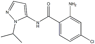 2-amino-4-chloro-N-[1-(propan-2-yl)-1H-pyrazol-5-yl]benzamide Struktur