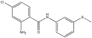 2-amino-4-chloro-N-[3-(methylsulfanyl)phenyl]benzamide Struktur