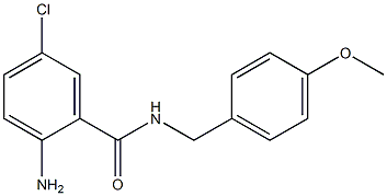 2-amino-5-chloro-N-[(4-methoxyphenyl)methyl]benzamide Struktur