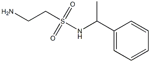 2-amino-N-(1-phenylethyl)ethanesulfonamide Struktur