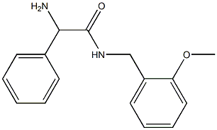 2-amino-N-(2-methoxybenzyl)-2-phenylacetamide Struktur