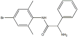 2-amino-N-(4-bromo-2,6-dimethylphenyl)-2-phenylacetamide Struktur