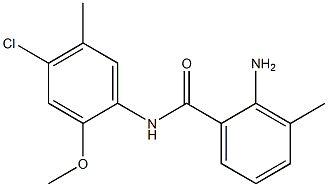 2-amino-N-(4-chloro-2-methoxy-5-methylphenyl)-3-methylbenzamide Struktur