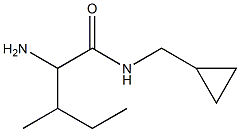 2-amino-N-(cyclopropylmethyl)-3-methylpentanamide Struktur