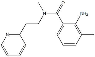 2-amino-N,3-dimethyl-N-[2-(pyridin-2-yl)ethyl]benzamide Struktur