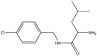 2-amino-N-[(4-chlorophenyl)methyl]-4-methylpentanamide Struktur