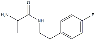 2-amino-N-[2-(4-fluorophenyl)ethyl]propanamide Struktur