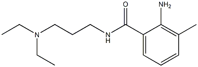 2-amino-N-[3-(diethylamino)propyl]-3-methylbenzamide Struktur