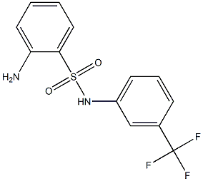 2-amino-N-[3-(trifluoromethyl)phenyl]benzene-1-sulfonamide Struktur