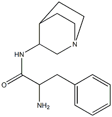 2-amino-N-1-azabicyclo[2.2.2]oct-3-yl-3-phenylpropanamide Struktur