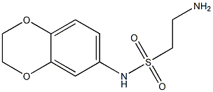 2-amino-N-2,3-dihydro-1,4-benzodioxin-6-ylethanesulfonamide Struktur