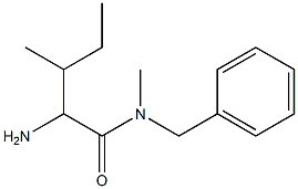 2-amino-N-benzyl-N,3-dimethylpentanamide Struktur